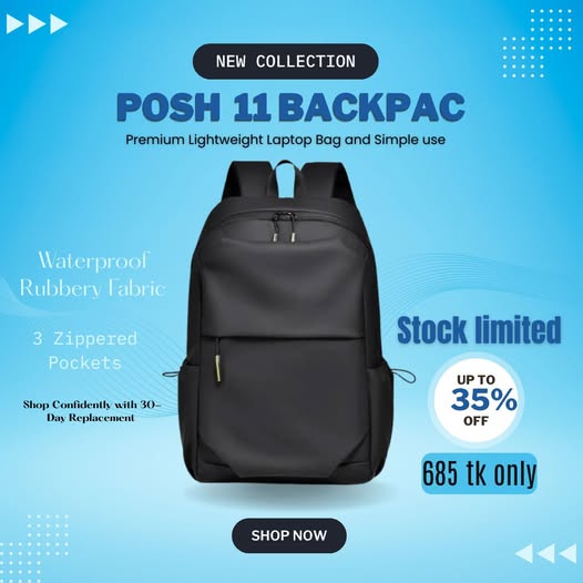 Posh11 Waterproof Backpack